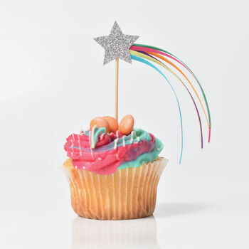 Set Of Shooting Star Cupcake Toppers, 3 of 3