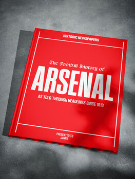 Arsenal Fc Personalised Football Gift Gunners Newspaper History Book, 9 of 12