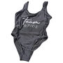 Team Bride Black Hen Party Swimsuit Small, thumbnail 3 of 4