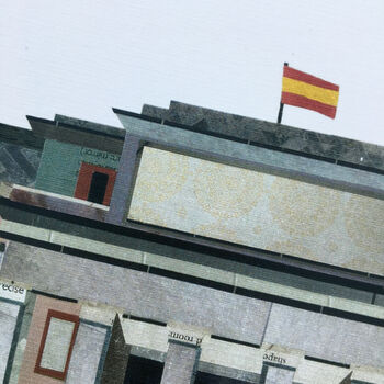 'Museo Del Prado, Madrid' Recycled Paper Collage Print, 2 of 4