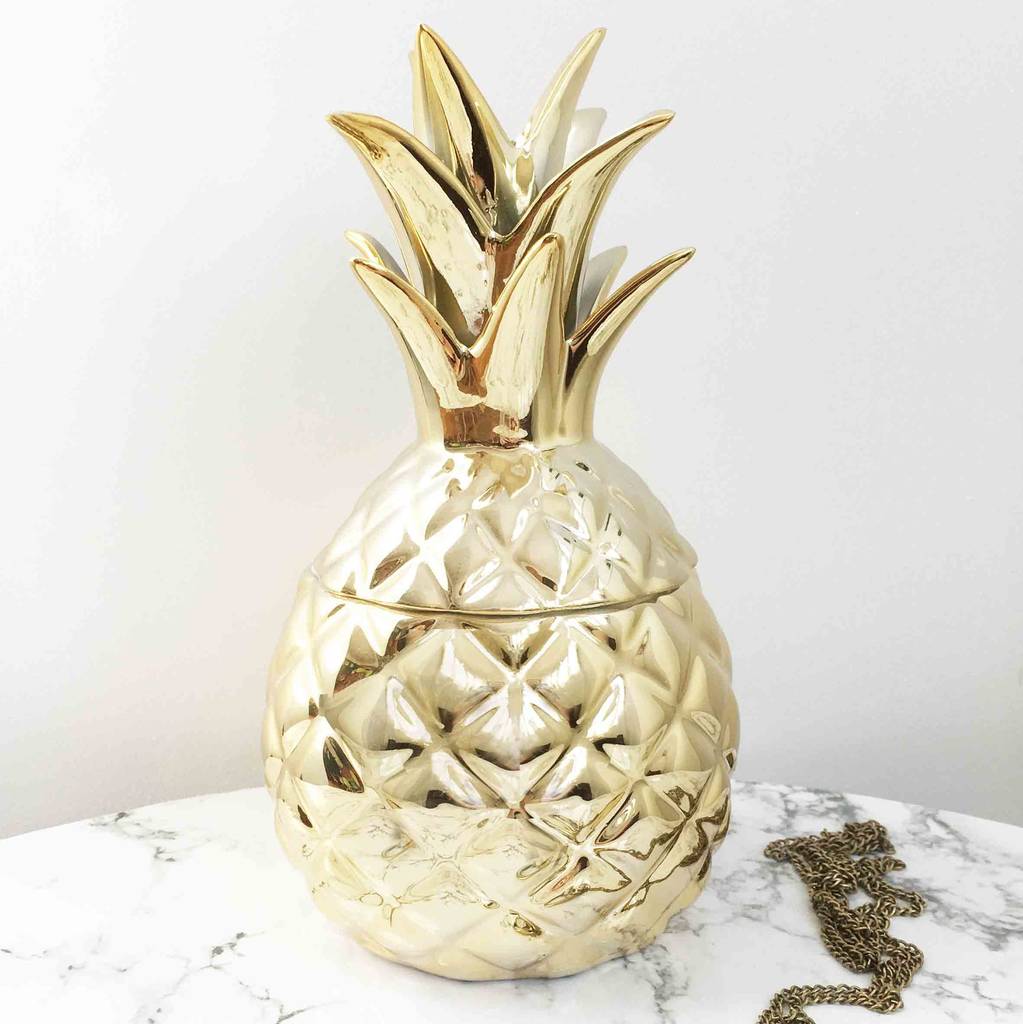 Pineapple Jewellery Box By The Den & Now