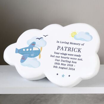 Personalised Baby Boy Memorial Plaque, 2 of 4