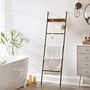 Leaning Ladder Shelf Display Towel Rack Five Tier, thumbnail 3 of 9