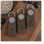 Men’s Rune Embossed Faux Leather Key Ring, thumbnail 6 of 8