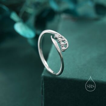 Sterling Silver Lily Of The Valley Ring, 2 of 12