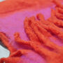 100% Certified Recycled Chunky Knit Oversized Ombre Scarf, thumbnail 6 of 12