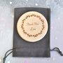 Personalised Floral Thank You Compact Mirror Bridesmaid Gift, thumbnail 2 of 2