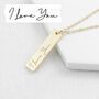 Personalised Handwriting Bar Necklace, thumbnail 3 of 9