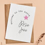 Personalised Welcome To The World Baby Card, thumbnail 2 of 3