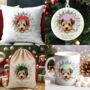 Personalised Christmas Biewer Terrier Break Through, thumbnail 1 of 10