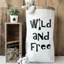 'Wild And Free' Paper Storage Bag, thumbnail 2 of 3