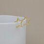Gold Plated Open Star Stud Earrings, thumbnail 1 of 3