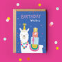 Cute Llama Birthday Card, thumbnail 1 of 3