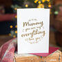 Foil 'Mummy Is My Everything' Card, thumbnail 4 of 7