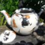 Two Cup Teapot In Hubble Bubble Witches Design, thumbnail 3 of 6
