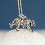 Sterling Silver Tiger Necklace, thumbnail 2 of 12