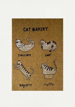 Shaded Cat Pointillism Diy Art Kit Set Of Four, 3 of 9