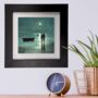 Nocturne's Reflection Framed Ceramic Art Tile, thumbnail 9 of 10