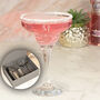 Personalised Floral Initial Cocktail Glass And Gift Set, thumbnail 1 of 4