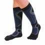 Sports Ski/Snow Knee High Toe Socks, thumbnail 3 of 4