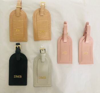Luggage Tag Set With Monogram, 2 of 8