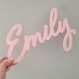 Personalised Black Script Wall Name, thumbnail 3 of 7