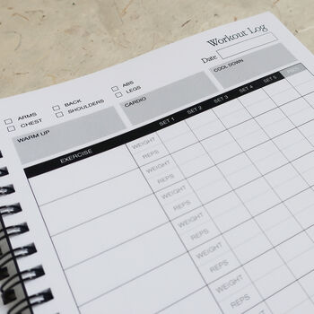 Workout Three Months Training Log Book, 4 of 7