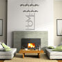 Sleek Modern Metal Home Sign Contemporary Elegance, thumbnail 10 of 12