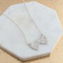 Personalised Fingerprint Double Heart Necklace, thumbnail 3 of 6