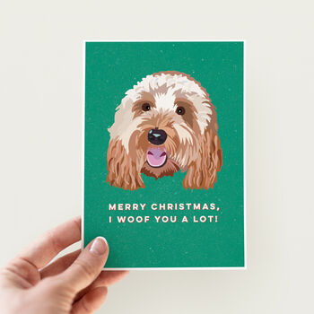 Woof You A Lot Christmas Card From The Dog, 2 of 3