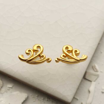 Sterling Silver Breeze Studs, 4 of 9