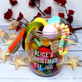 'Christmas Eve' Personalised Retro Sweets Jar, 4 of 4