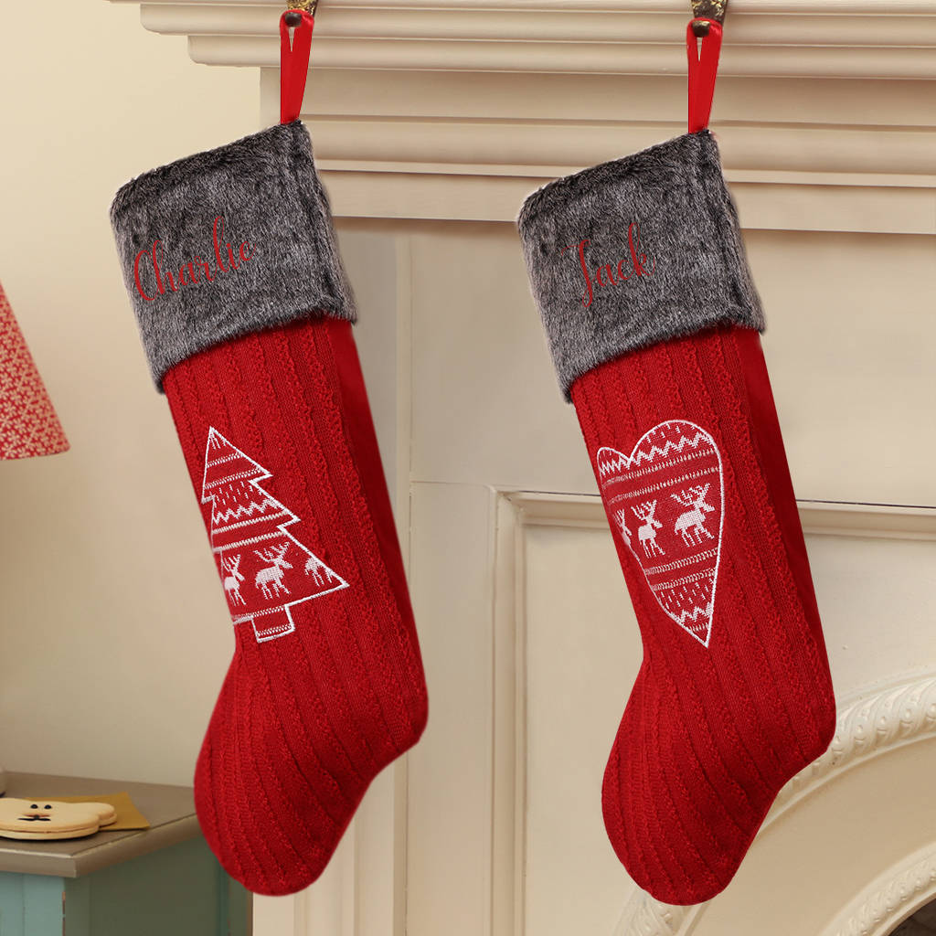 his and hers personalised nordic christmas stockings by dibor ...