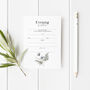 Floral Lovers Wedding Invitations Set Of Invitations With Envelopes, thumbnail 2 of 2