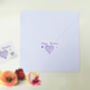 Butterfly Birthday Purple Butterflies Heart Card Not 3D, thumbnail 6 of 12