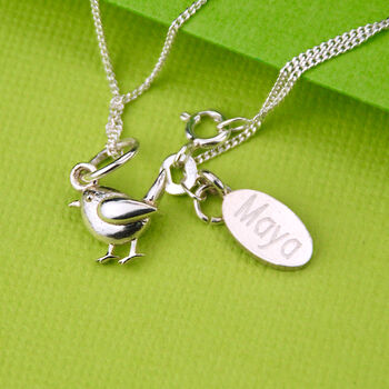 Personalised Robin Charm Necklace, 2 of 7