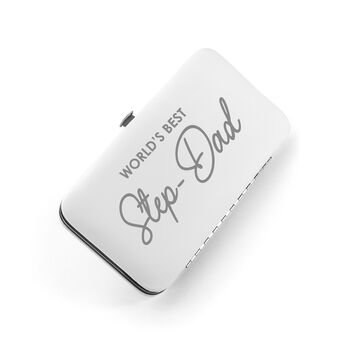 Personalised World's Best Dad Grooming Kit In White, 2 of 4