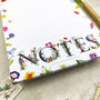 Wildflowers Stationery Bundle, A5 Notepad And Six Folded Cards And Envelopes, thumbnail 5 of 6
