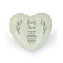 Personalised Free Text Heart Memorial, thumbnail 2 of 6