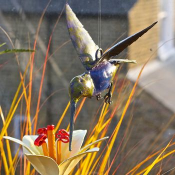 Hummingbird Garden Sculpture Art024, 2 of 3