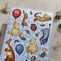 Winnie The Pooh Vinyl Sticker Sheet Set, thumbnail 3 of 8