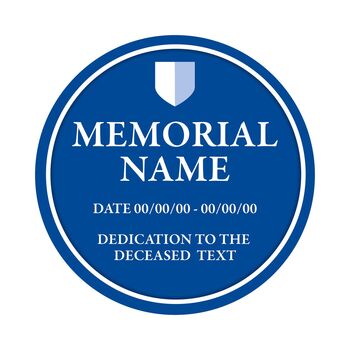 Blue Memorial Plaque, 6 of 9