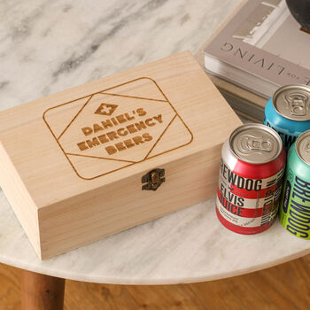 Personalised Emergency Beer Box Gift For Him, 3 of 3