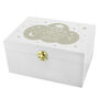 Personalised White Wooden New Baby Keepsakes Box, thumbnail 4 of 4