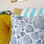 Seashells Linen Cushion, thumbnail 3 of 5