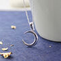 Sterling Silver Crescent Moon Necklace, thumbnail 3 of 8