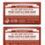Dr Bronner`s Eucalyptus Soap Bar 140g, thumbnail 2 of 2