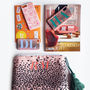 Leopard Print Personalised Make Up Zipper Pouch Bag, thumbnail 8 of 9
