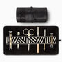 Leather Travel Grooming Roll Manicure Set, Black, thumbnail 1 of 6