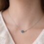 Aquamarine Gem Sterling Silver Necklace,March Birthstone Necklace,Waterproof Stainless Steel Jewellery Gift For Her, thumbnail 8 of 10